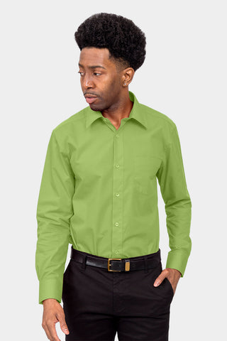 mens green dress shirt